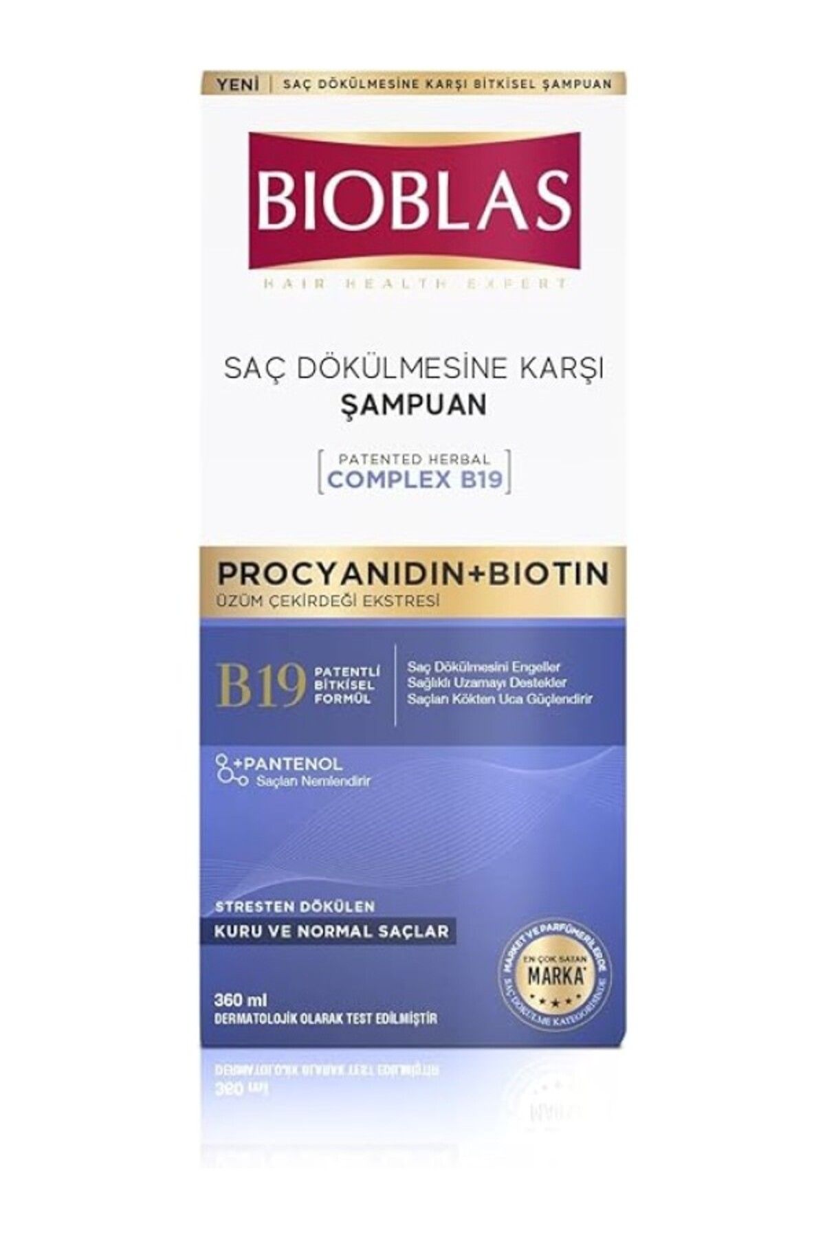 ShopZum Saç Dökülmesine Karşı Anti-Stress Şampuan (Procyanidin &Amp; Biotin) (360 Ml)