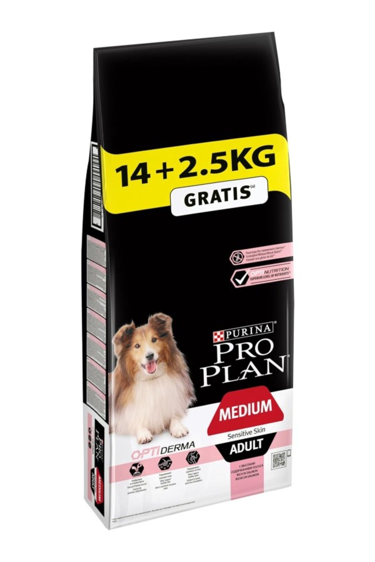 ShopZum Pro Plan Medium Somonlu Kuru Köpek Maması, Yetişkin, 14 Kg + 2.5 Kg Hediye