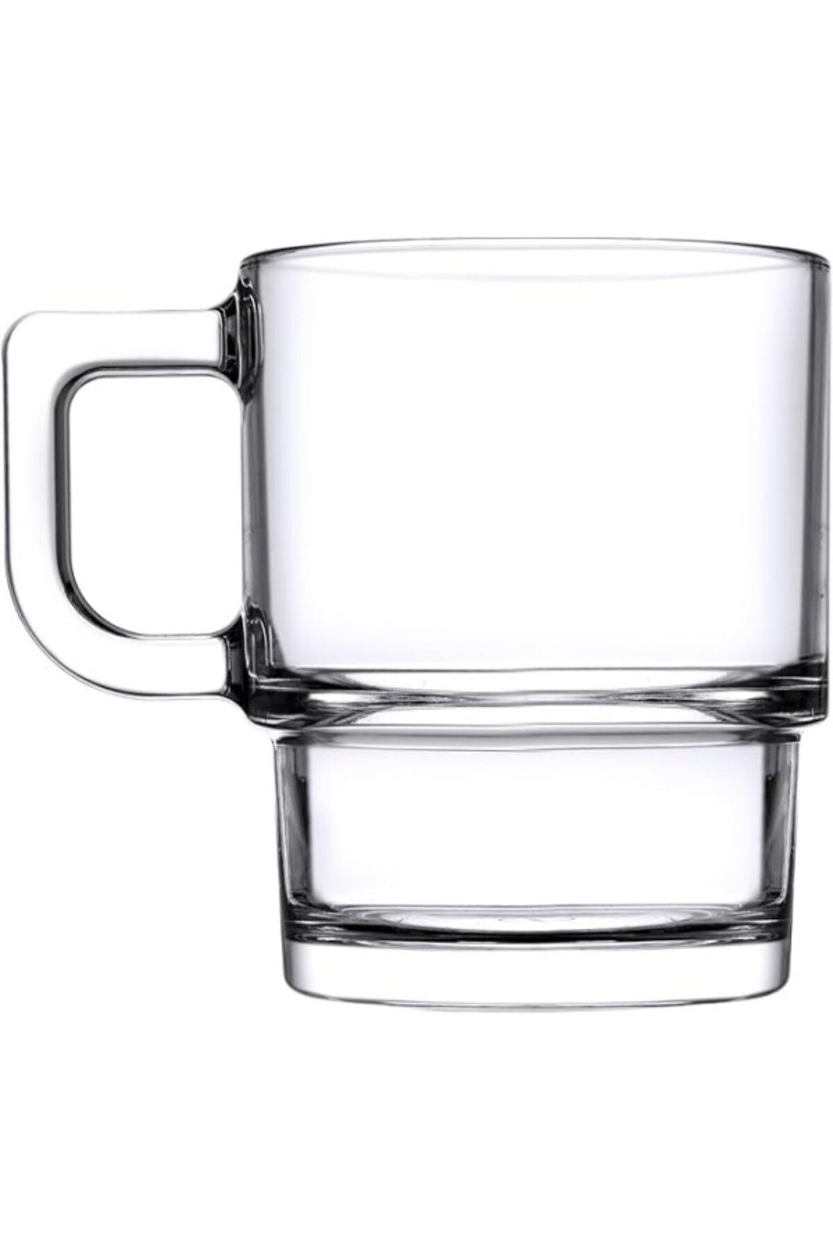ShopZum Hill Fincan/Kupa 320 Cc T Damla Logo 2&Apos;Li, Pb-55843, Şeffaf