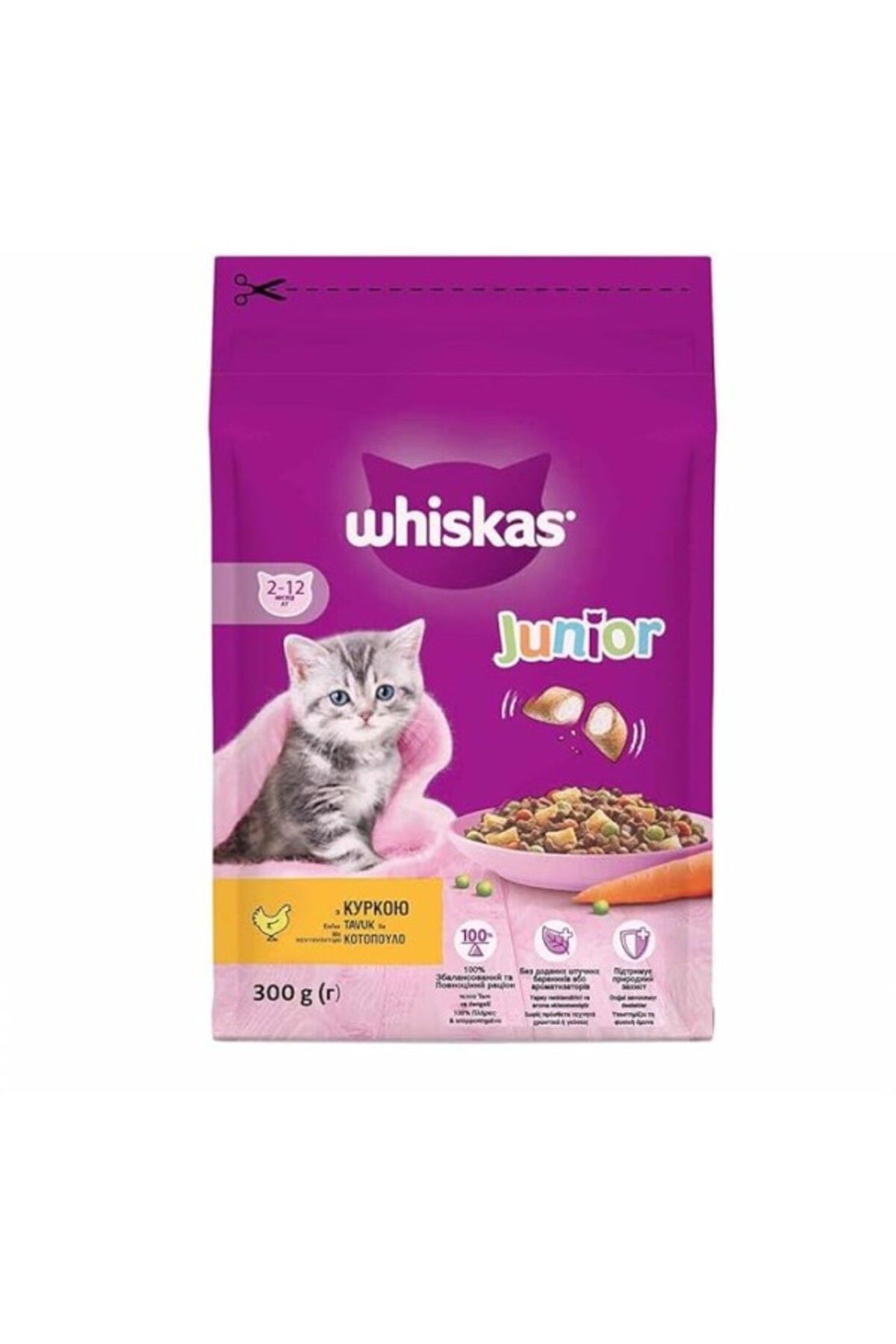 ShopZum Whiskas Yavru Tavuklu Kuru 300 G