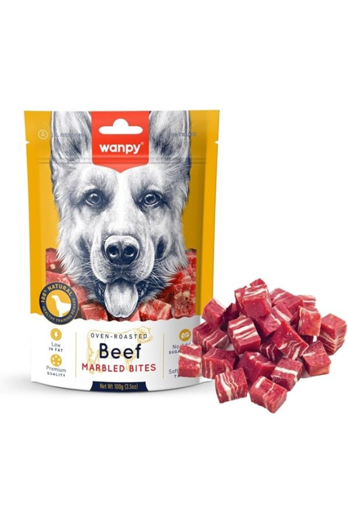 ShopZum Wanpy Marbled Köpek Ödül Et Parçaları 100 Gr