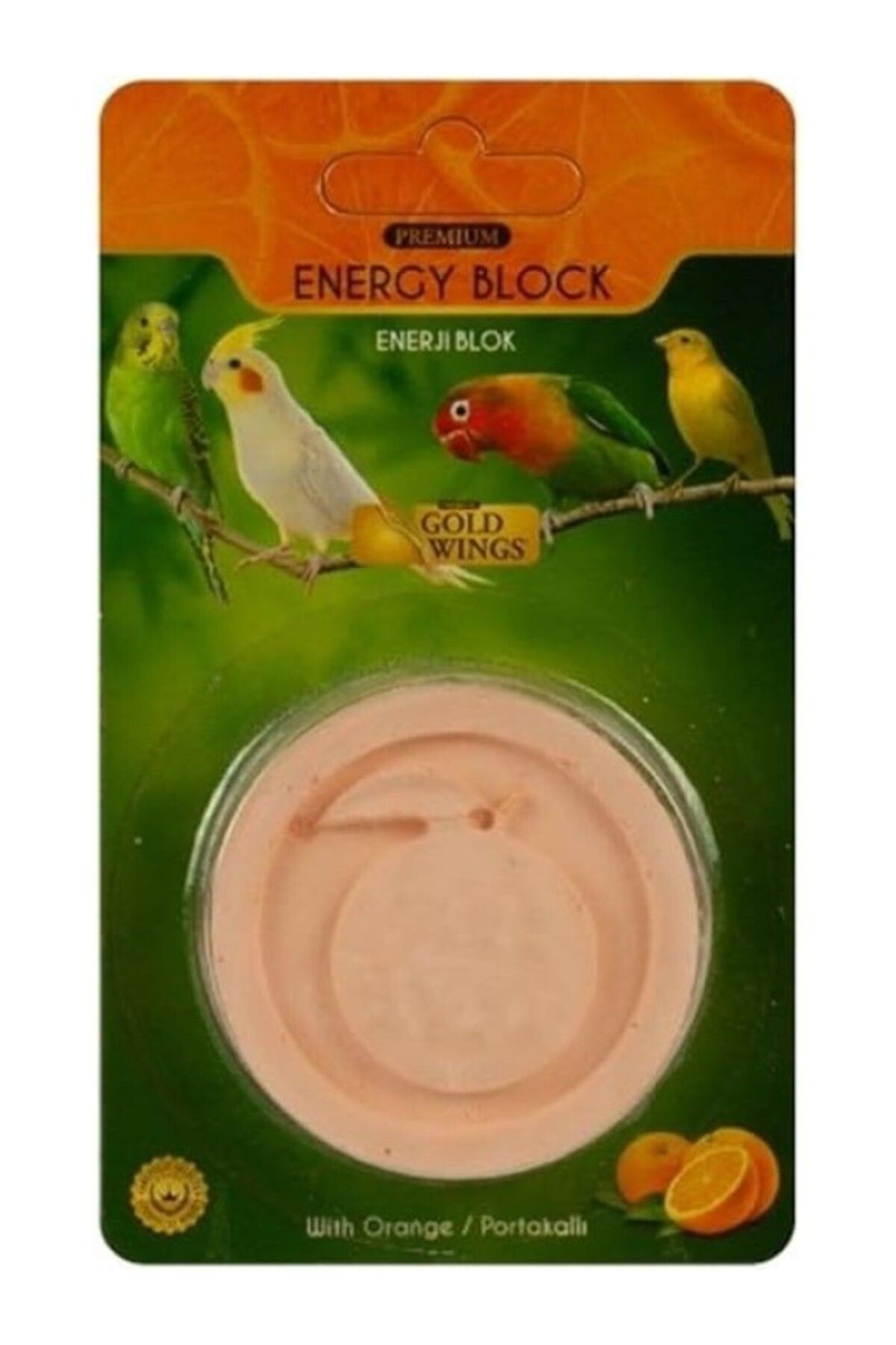 ShopZum Gold Wings Premium Enerji Bloğu Portakallı Gaga Taşı