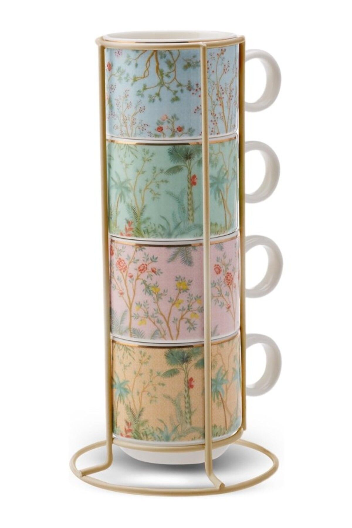 ShopZum Lavinya 4&Apos;Lü Standli Mug/Çay Fincani