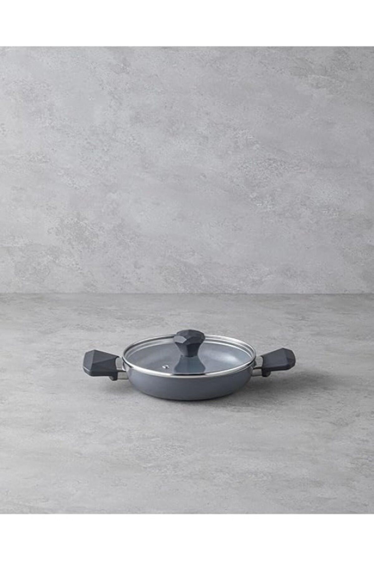 ShopZum English Home Prego Cerawell Kapaklı Sahan 20 Cm Gri