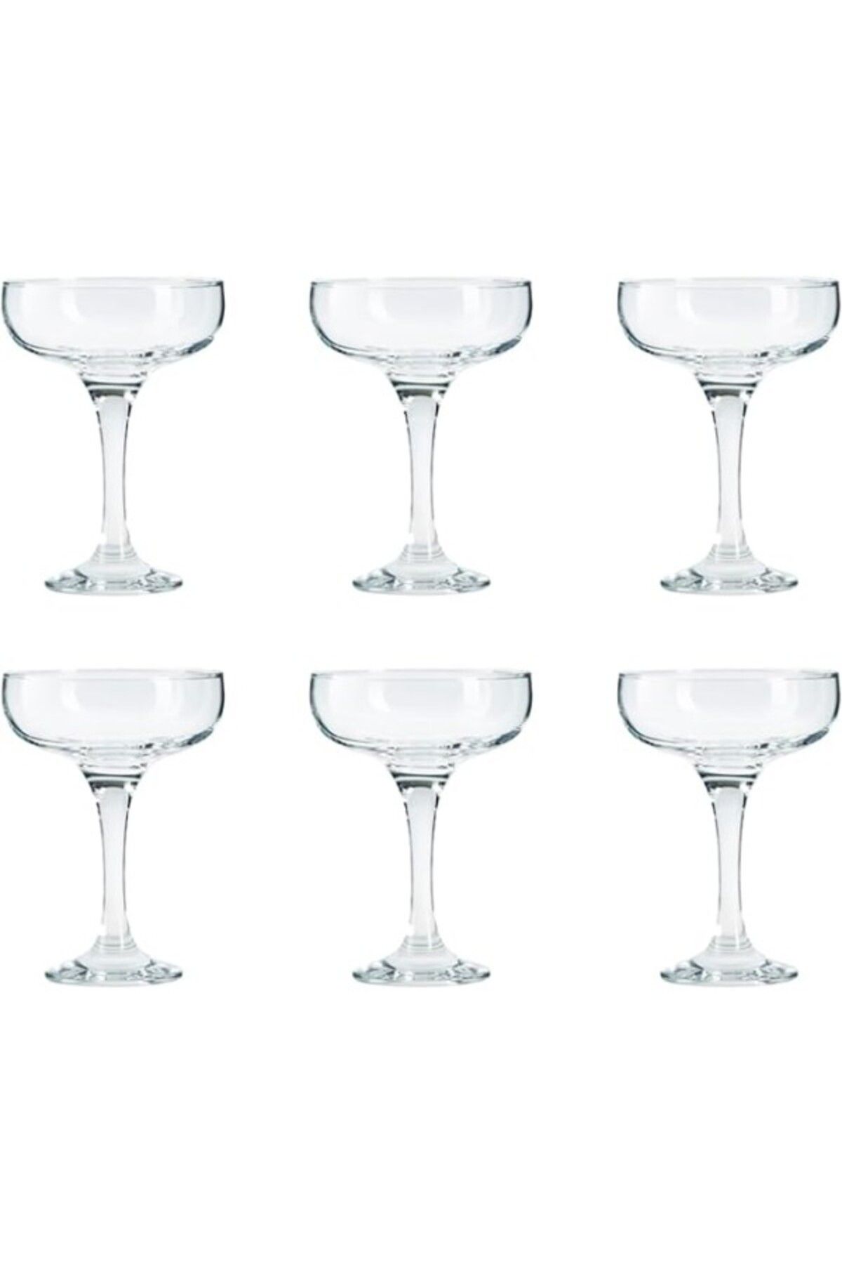 ShopZum Glasshop Lav Misket Tatlı Servis Kadehi 6'lı Kokteyl Bardağı