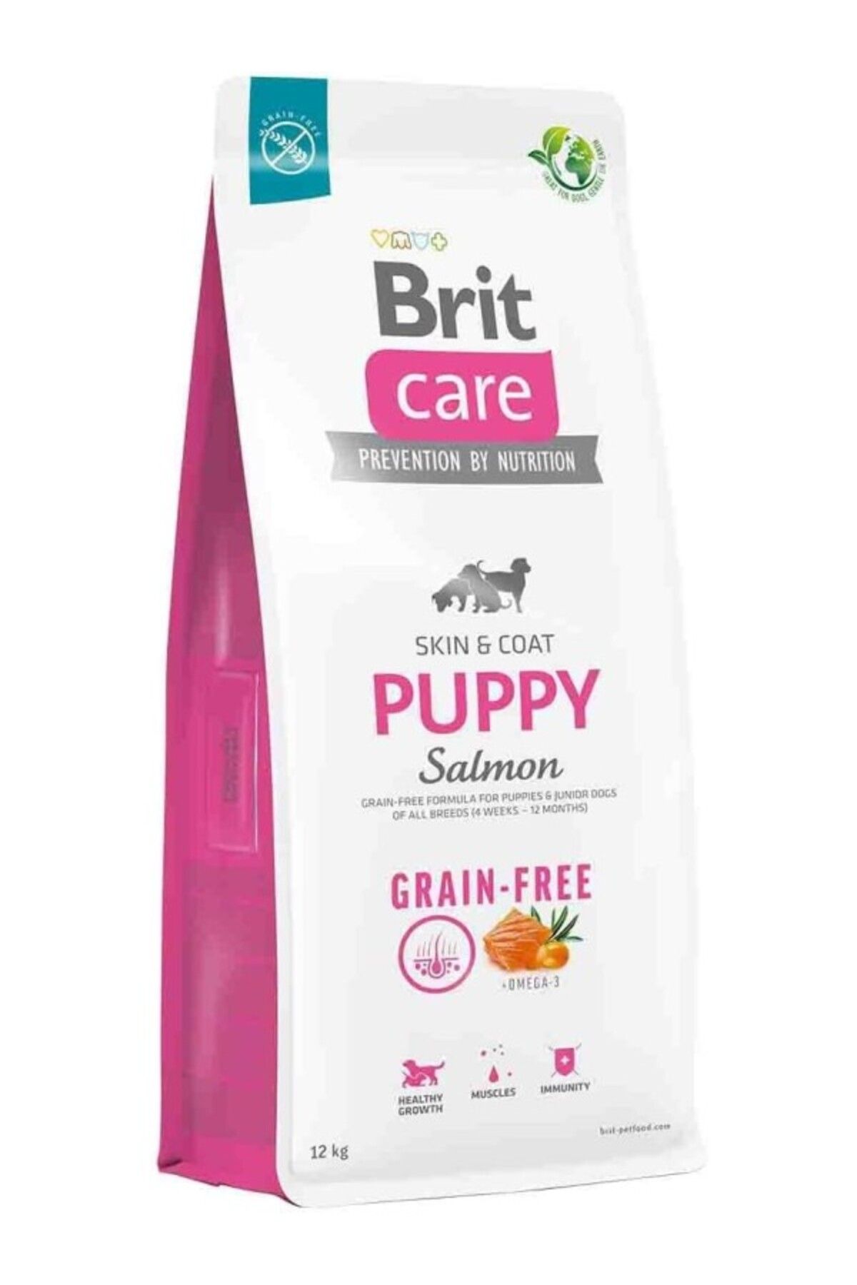 ShopZum Brit Care Skin &Amp; Coat, Deri Ve Tüy Hassasiyeti Olan Yavru Köpekler İçin, Tahılsız, Somon Balıkl
