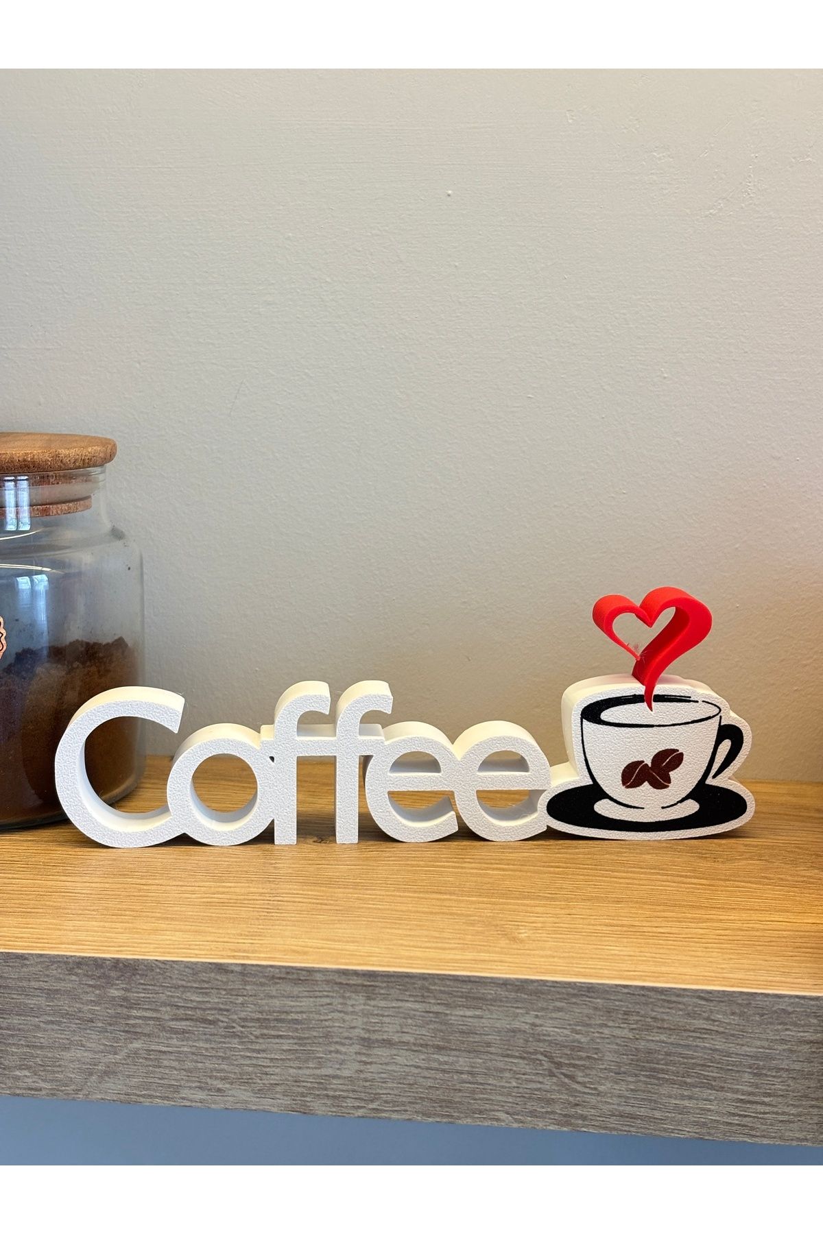 RubaTrend Coffee Yazılı Dekoratif Obje