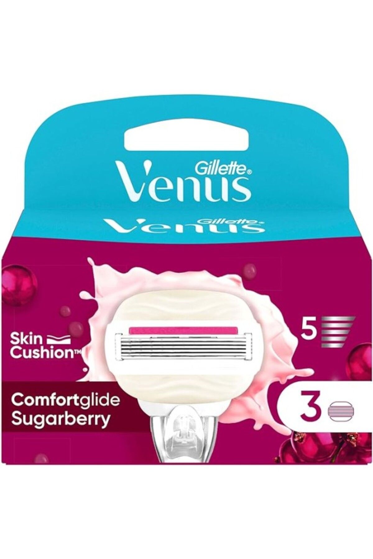 ShopZum Venus Comfortglide Sugarberry Kokulu Miami Kadın 3&Apos;Lü Yedek