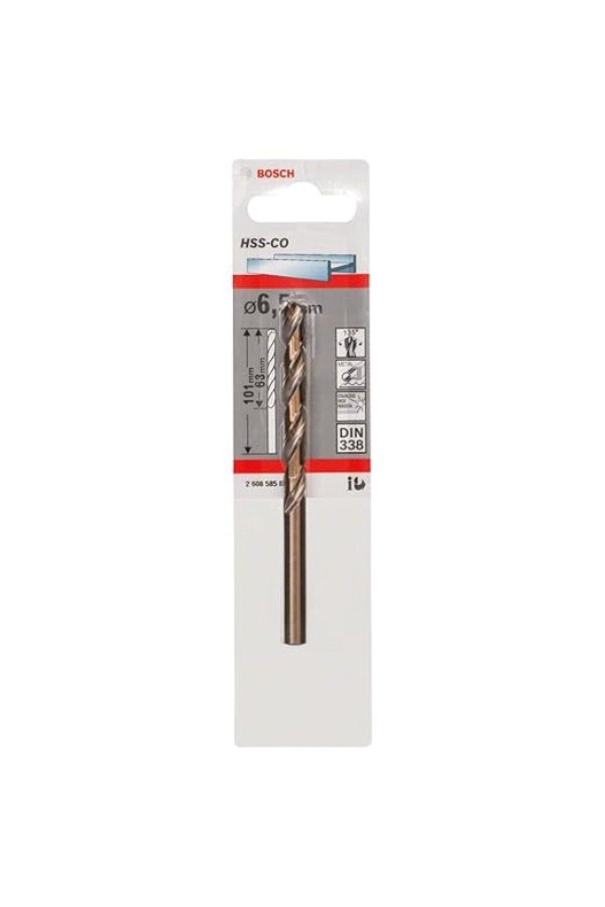 ShopZum Bosch Accessories Profesyonel Metal Matkap Ucu Hss-kobalt (Ø 6,5 MM)