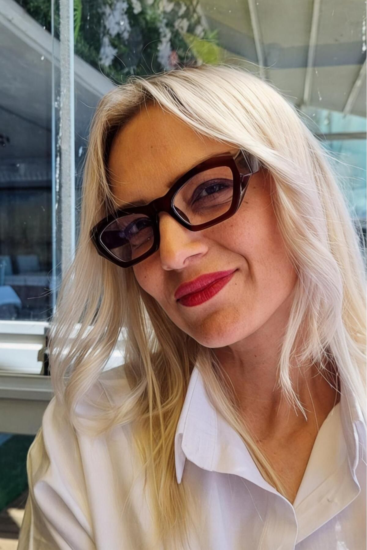 Uniquetrenders Kadın Paula Mavi Işık Korumalı Dinlendirici Cat Eye Model Ekran Gözlüğü