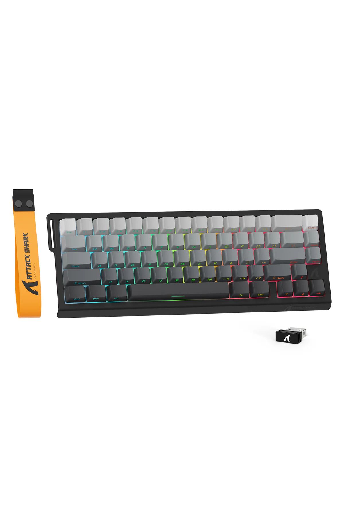 GİZA Attack Shark X68PRO HE RGB 8000Hz Kablosuz Rapid Trigger - Snap Tap 0.01mm Manyetik Switch Klavye