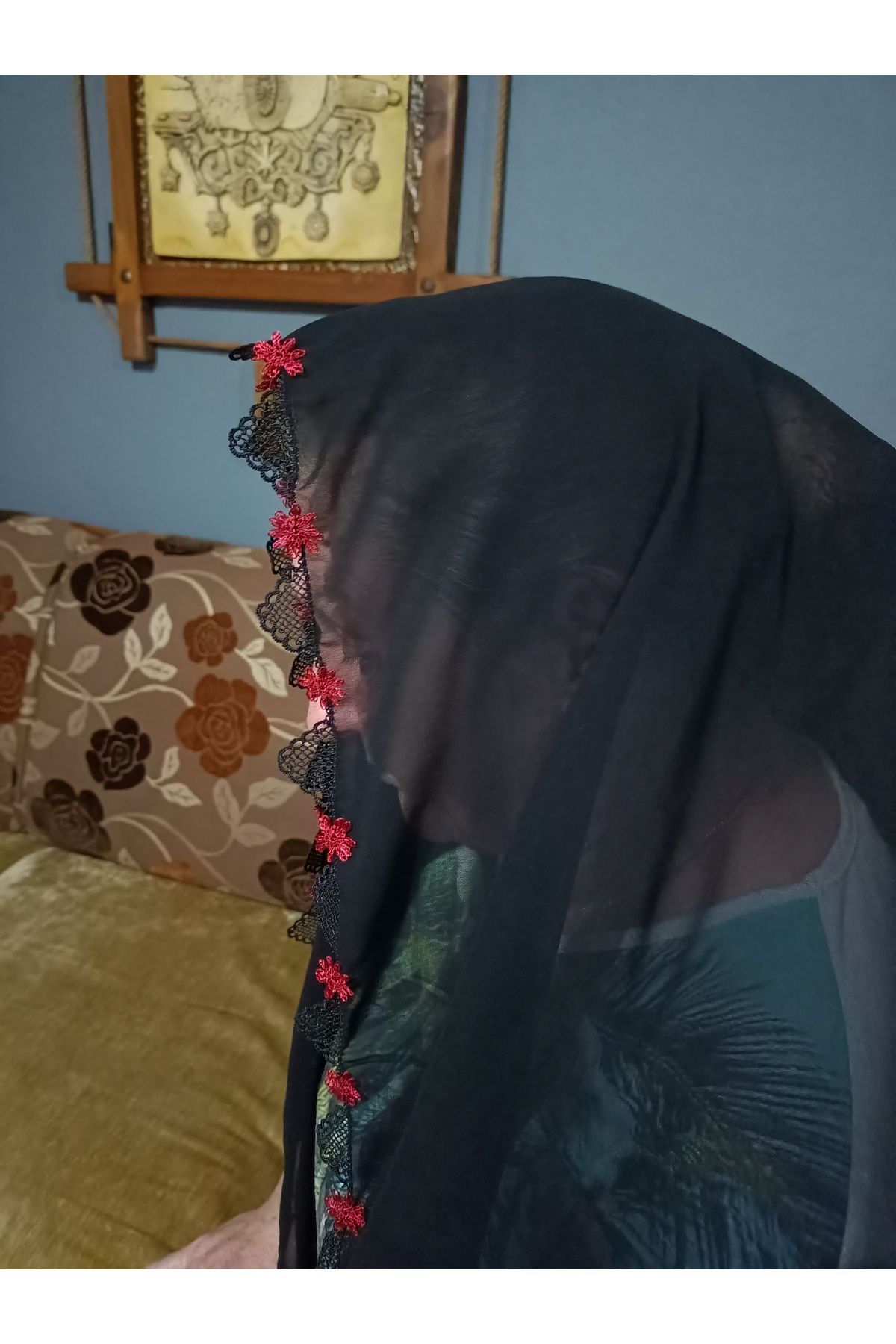 RAY TİCARET İğne oyası namaz başörtüsü özel davet toplantı eşarbı