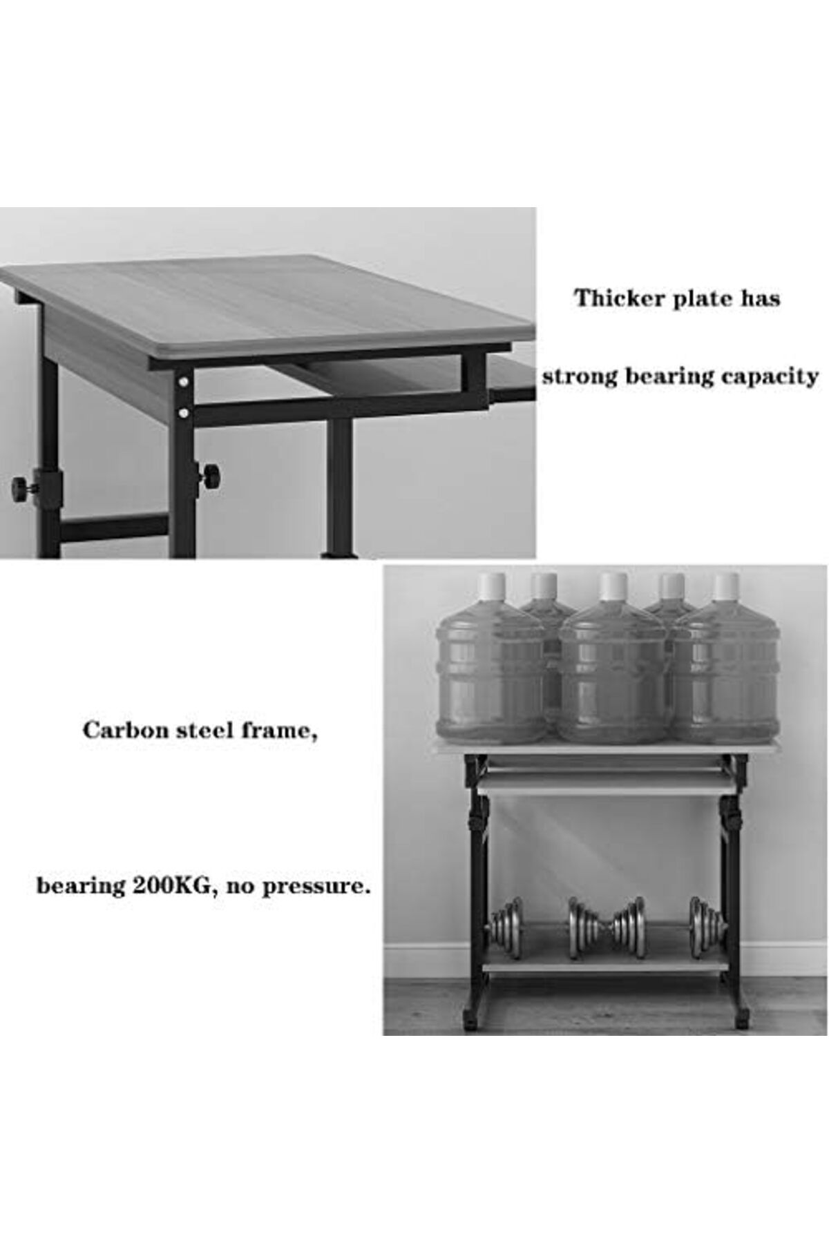 Generic-Desk Computer Table Simple Style Desk, Movable Desktop Computer Desk, Home Liftable Writing Desk, Si 4