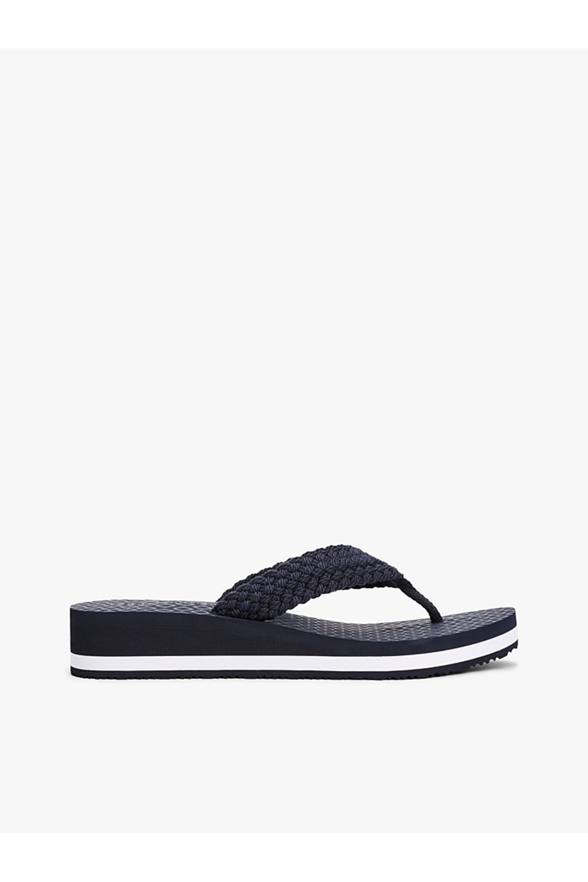 Tommy Hilfiger TH Monogram Crochet Wedge Flip-Flops