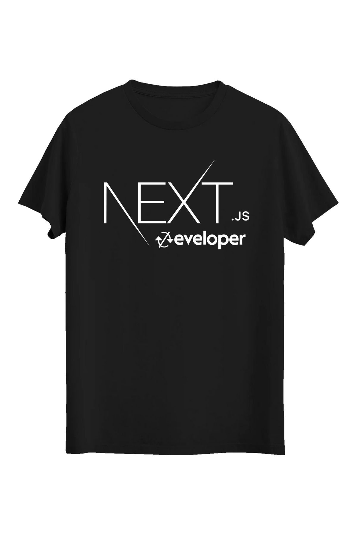 srcmarket Yazılımcılara Özel, Next Js Developer Baskılı Unisex Tshirt