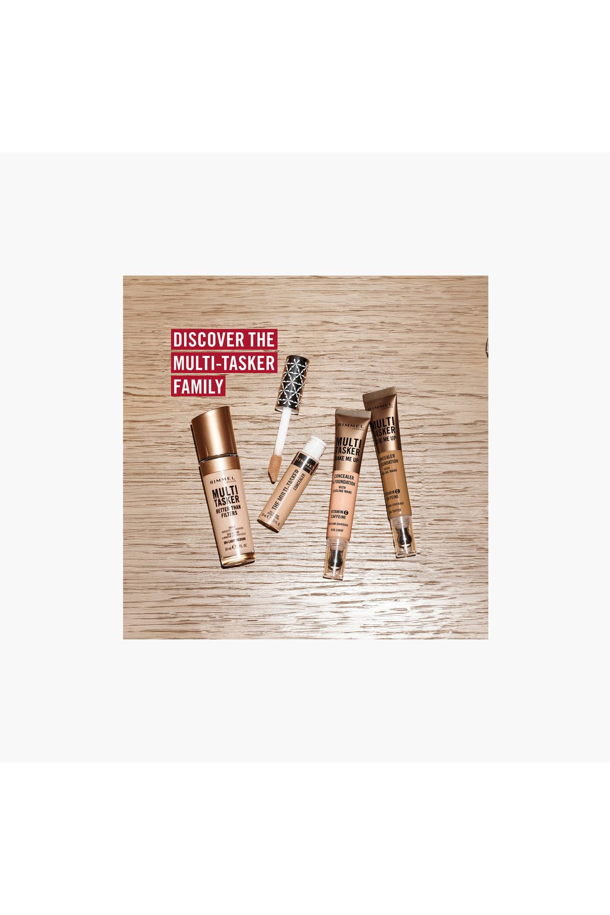 Rimmel-ريميل ملتي تاسكر ويك مي أب خافي عيوب وكريم أساس - 20 مل 8