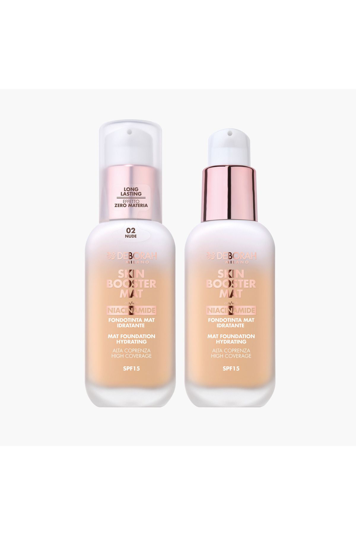 Deborah-Skin Booster SPF15 Hydrating Mat Foundation with Niacinamide - 30 ml 1