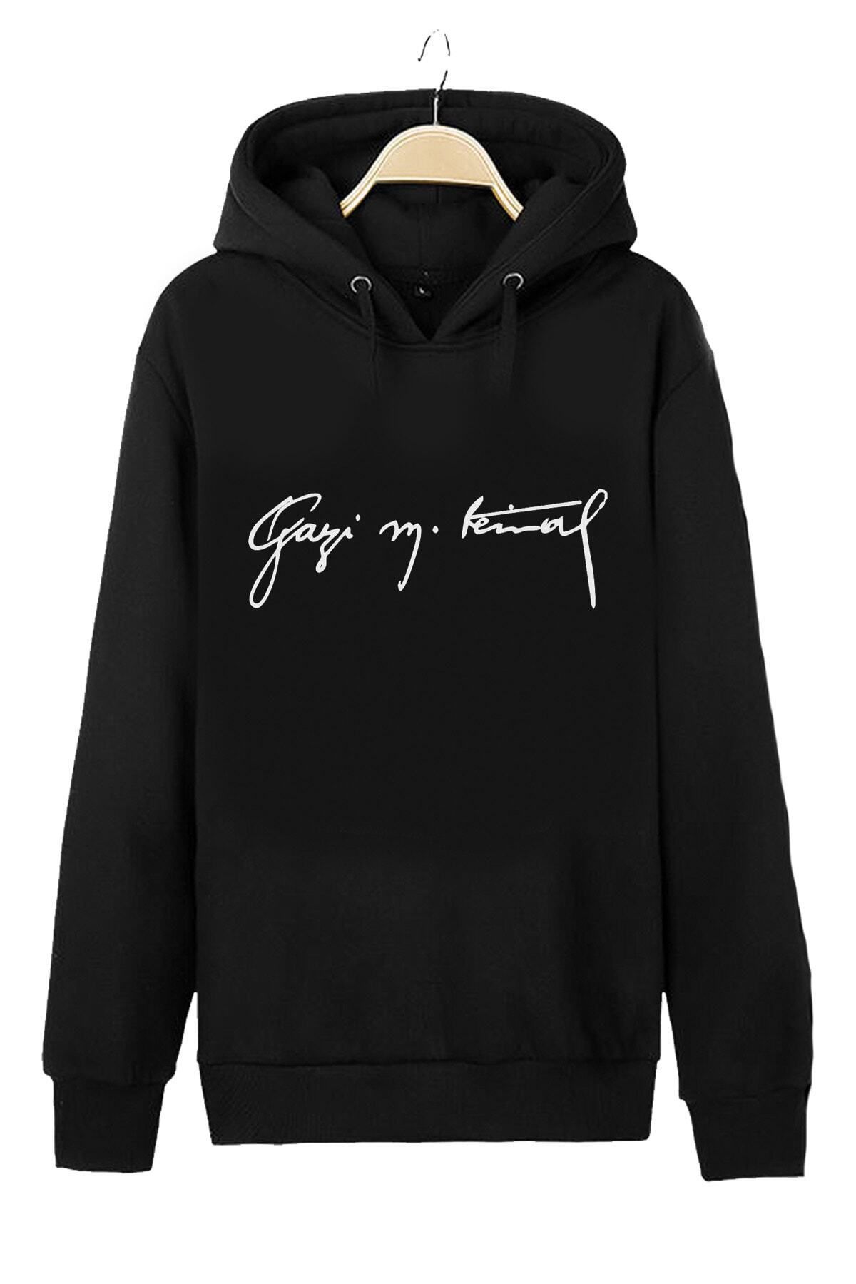 Pisa Art Gazi Mustafa Kemal Kapüşonlu Unısex Hoodıe Desıgn Sweatshirt