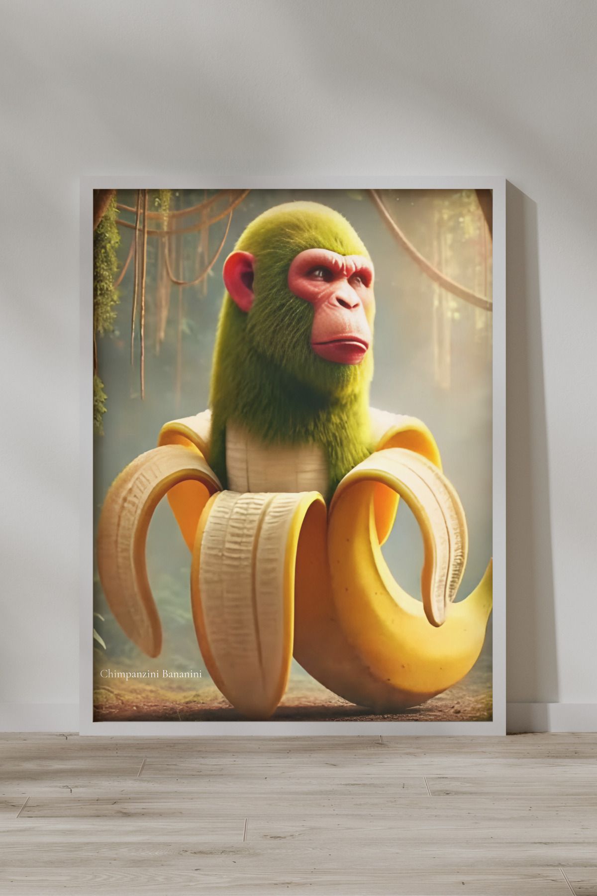 FGHGF Chimpanzini Bananini Çerçevesiz Poster & Duvar Tablosu