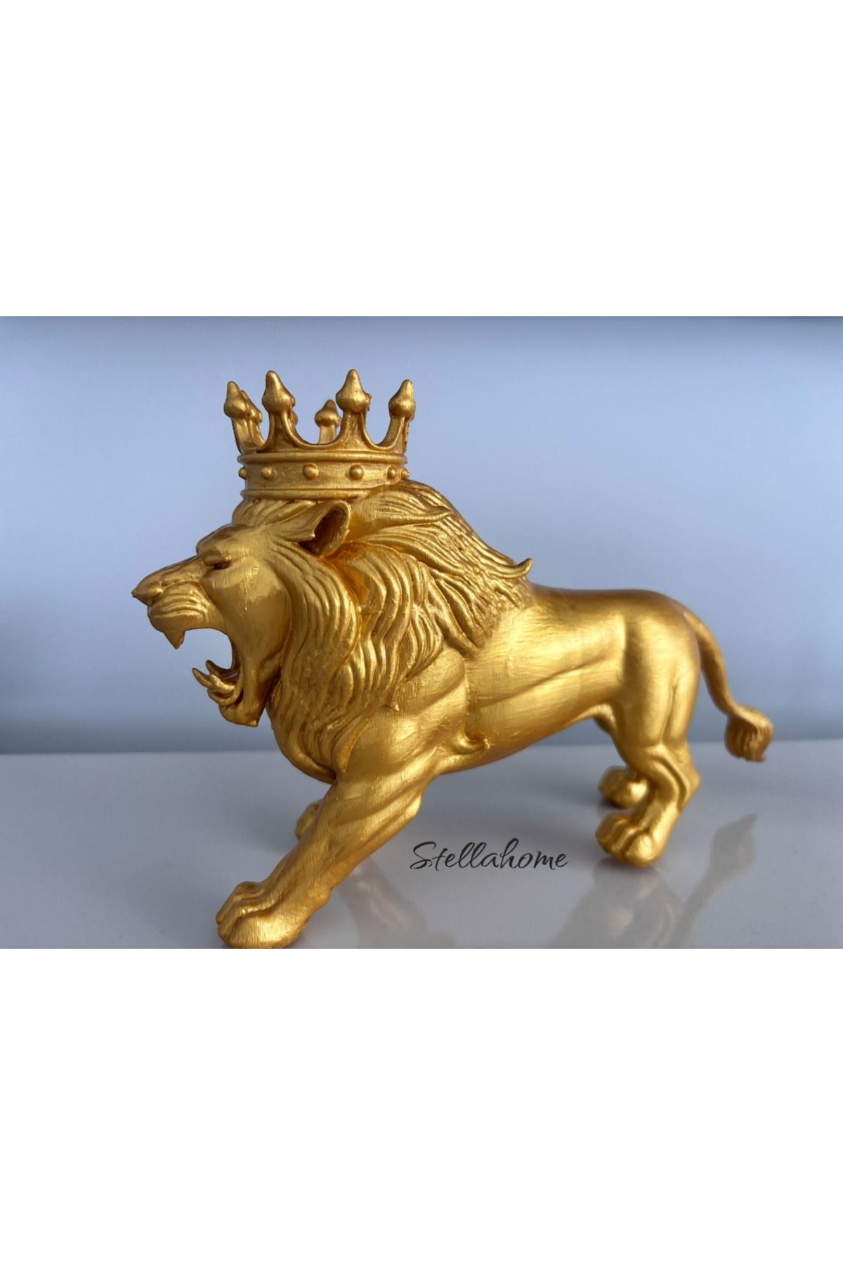 Home Aslan kral taçlı dekoratif süs eşyası modern biblo