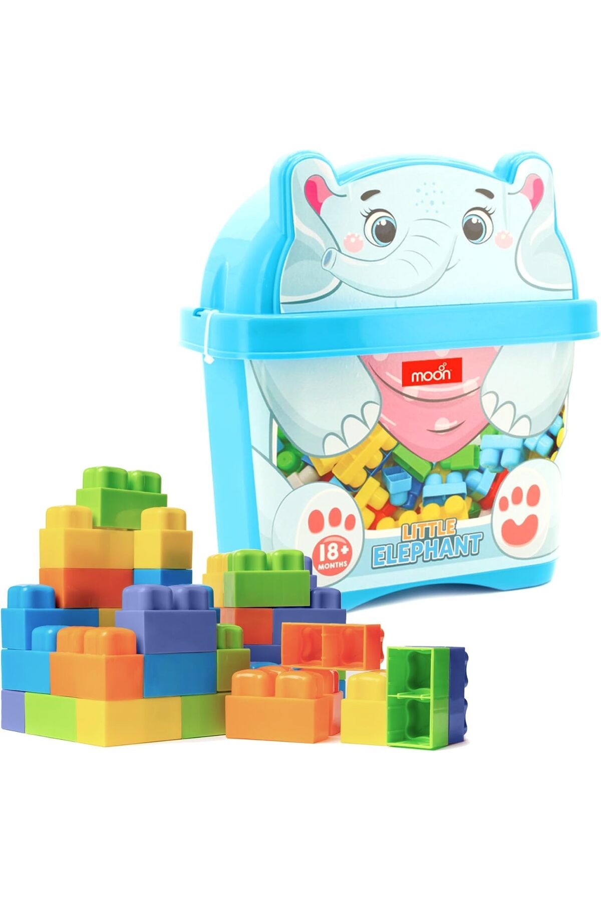 بلاک‌های خلاقانه اسباب‌بازی مون برند برای کودکان - ۳۰ عددی