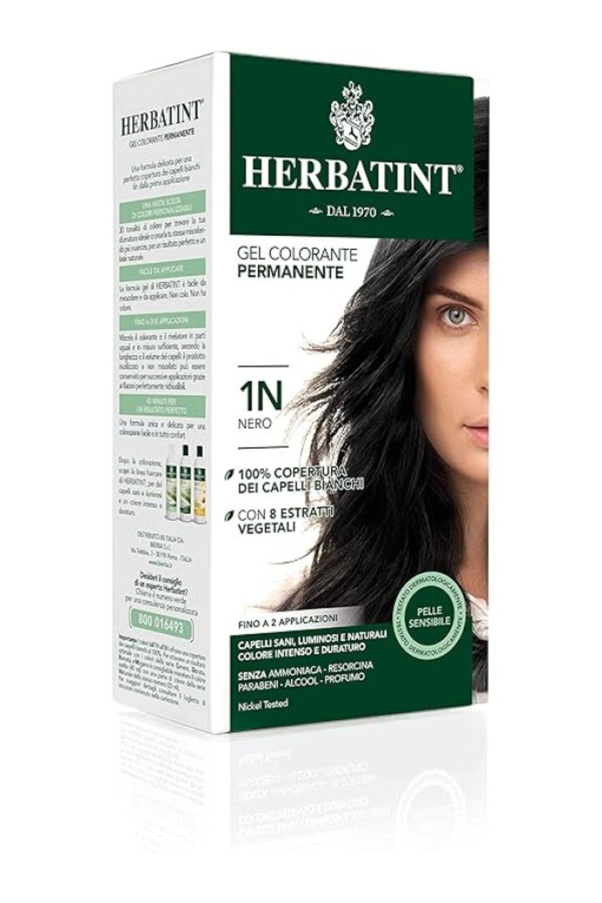 ShopZum Herbatint 1N Noir Siyah Saç Boyası, 135 Ml