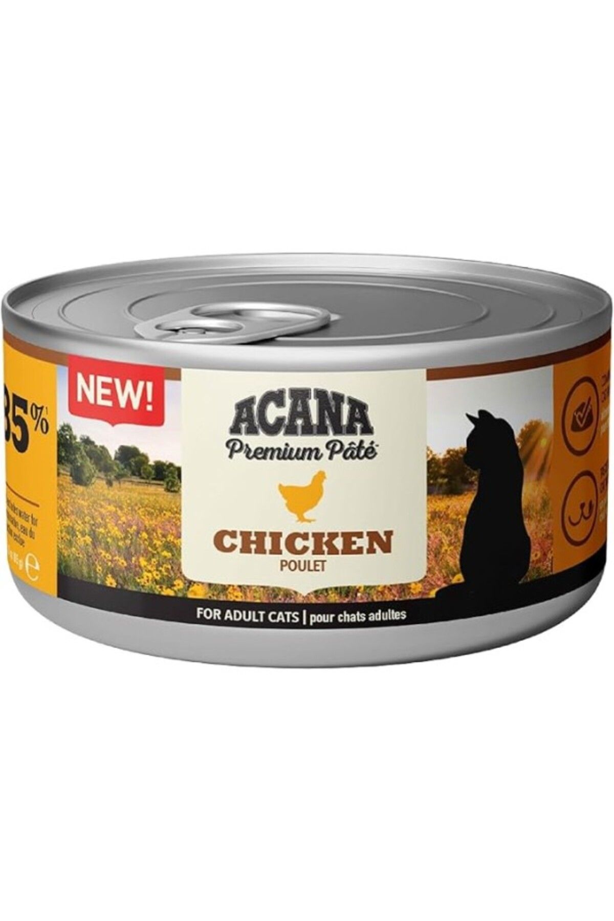 ShopZum Acana Premium Pate (EZME) Konserve Yaş Kedi Maması, Tavuklu, 85 G, 24&apos;lü