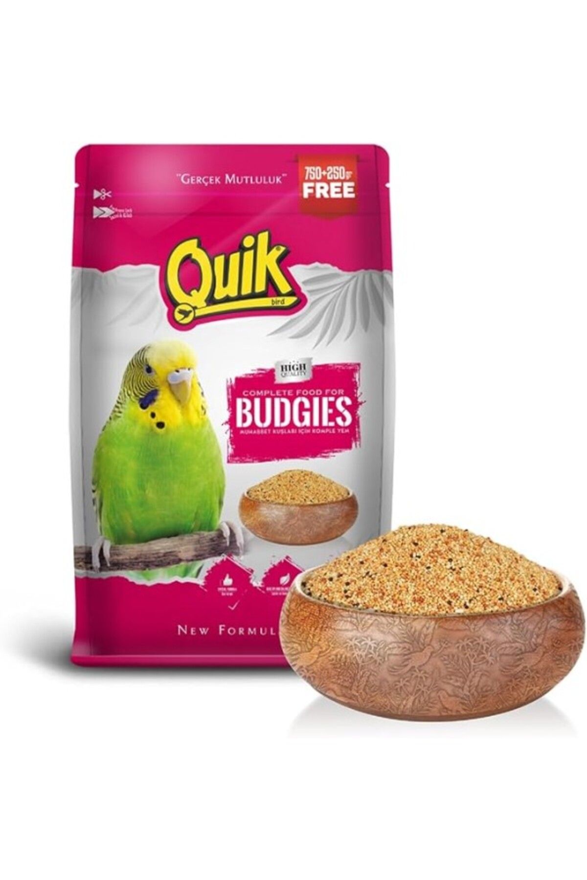 ShopZum Quik Muhabbet Kuşu Yemi 750+250G