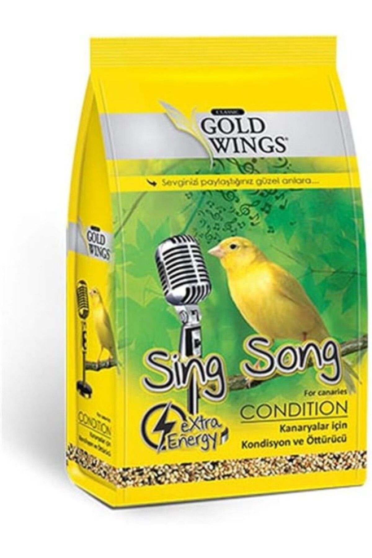 ShopZum Gold Wings Classic Kanarya Kondisyon Artırıcı, Öttürücü Yem 150 Gr