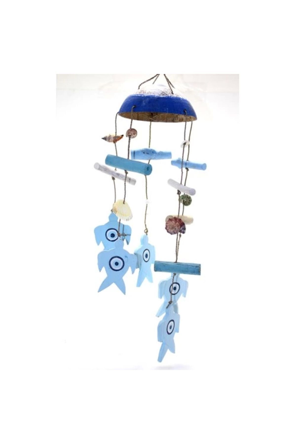 SerenityHaven Ahşap Rüzgar Çanı No:4