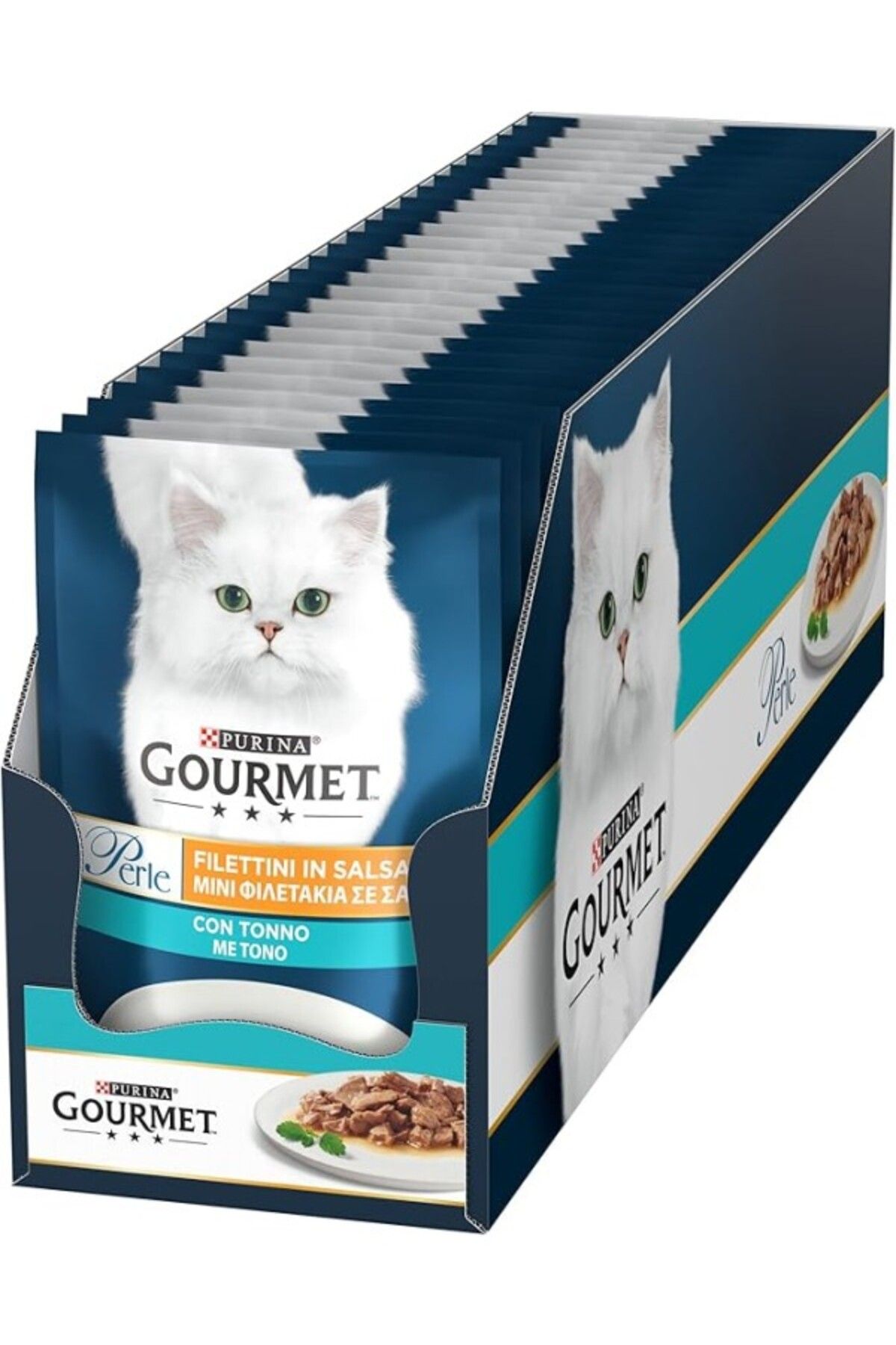 ShopZum Purina Gourmet Perle Izgara Ton Balıklı Yetişkin Kedi Konservesi Pouch 26 Adet 85 Gr