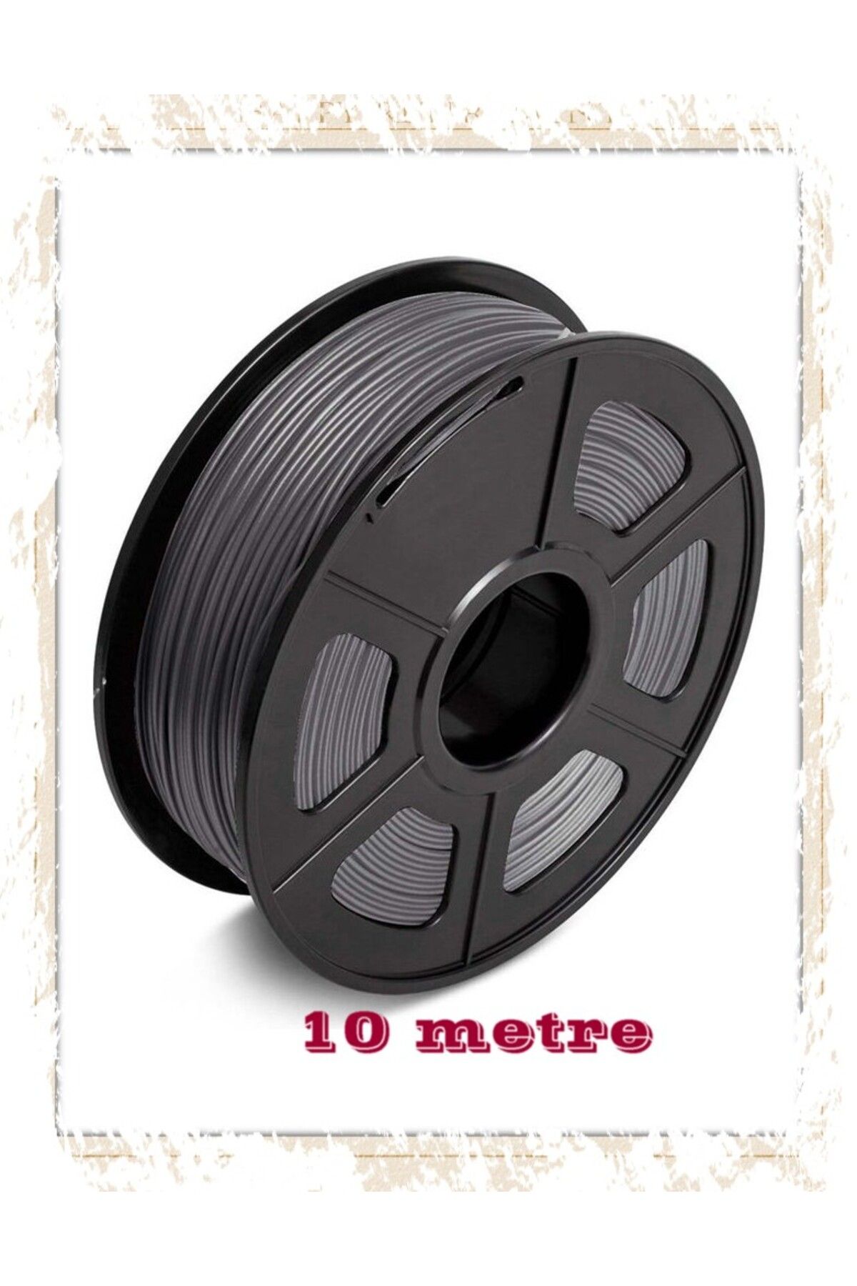 MKS 10 Metre PLA Filament Koyu Gri Renk 3D Kalem ve 3D Yazıcılar için Uygun Uyumlu