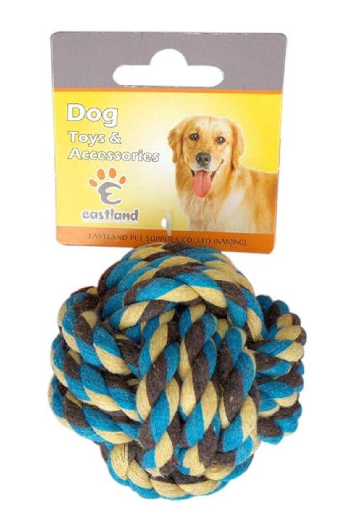 ShopZum Eastland 501226 Köpek Oyuncağı, İpten Top, 7.5 Cm