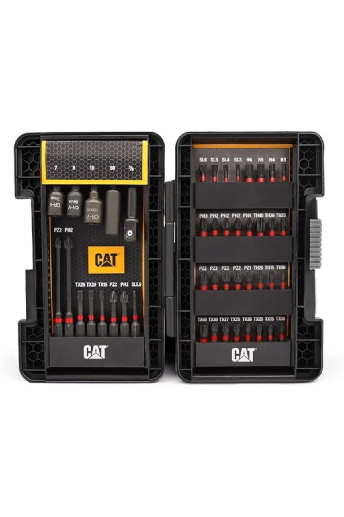 ShopZum Cat Da01902 45 Parça Manganez Fosfat Alaşımlı Vidalama Uç Seti