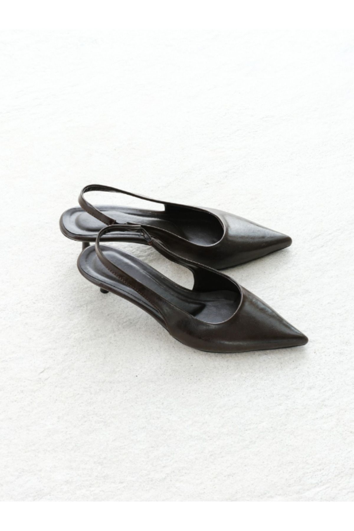 Munshoes Kahve Kadın Topuklu Ayakkabı