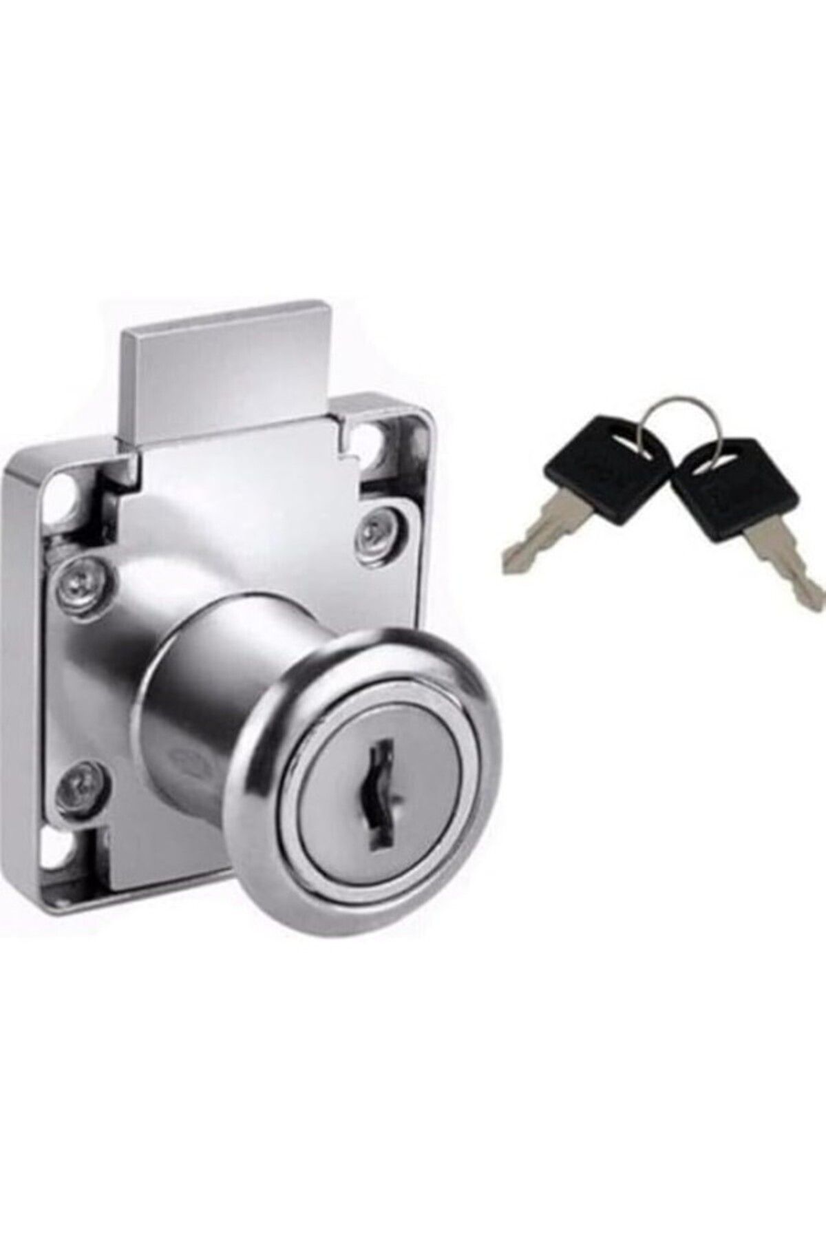 ShopZum Orret Home Metal Kare Dolap Çekmece Kilidi,yedek Anahtarlı Çekmece Dolap Kilidi (1)