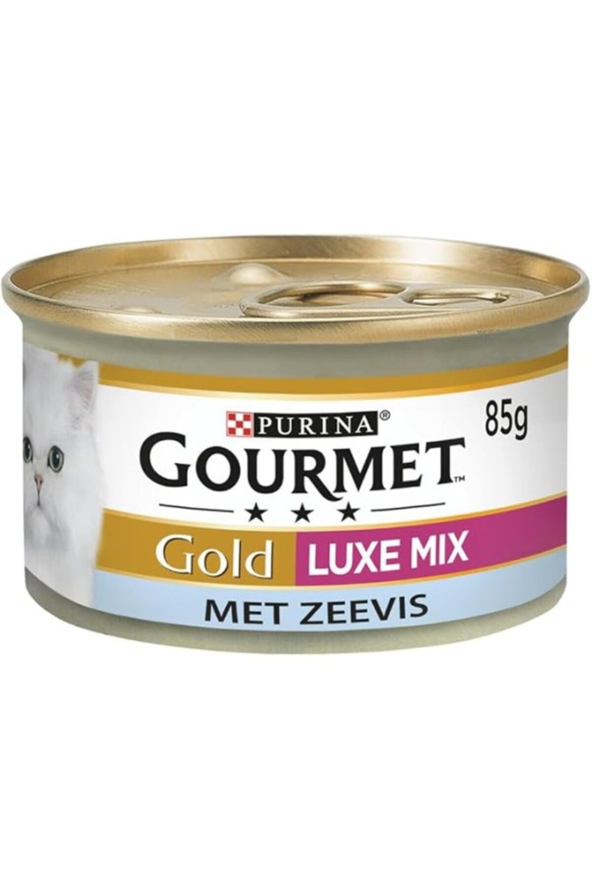 ShopZum Gourmet Gold Çifte Lezzet Okyanus Balığı&amp;sebzeli Yaş Kedi Maması, 85 G
