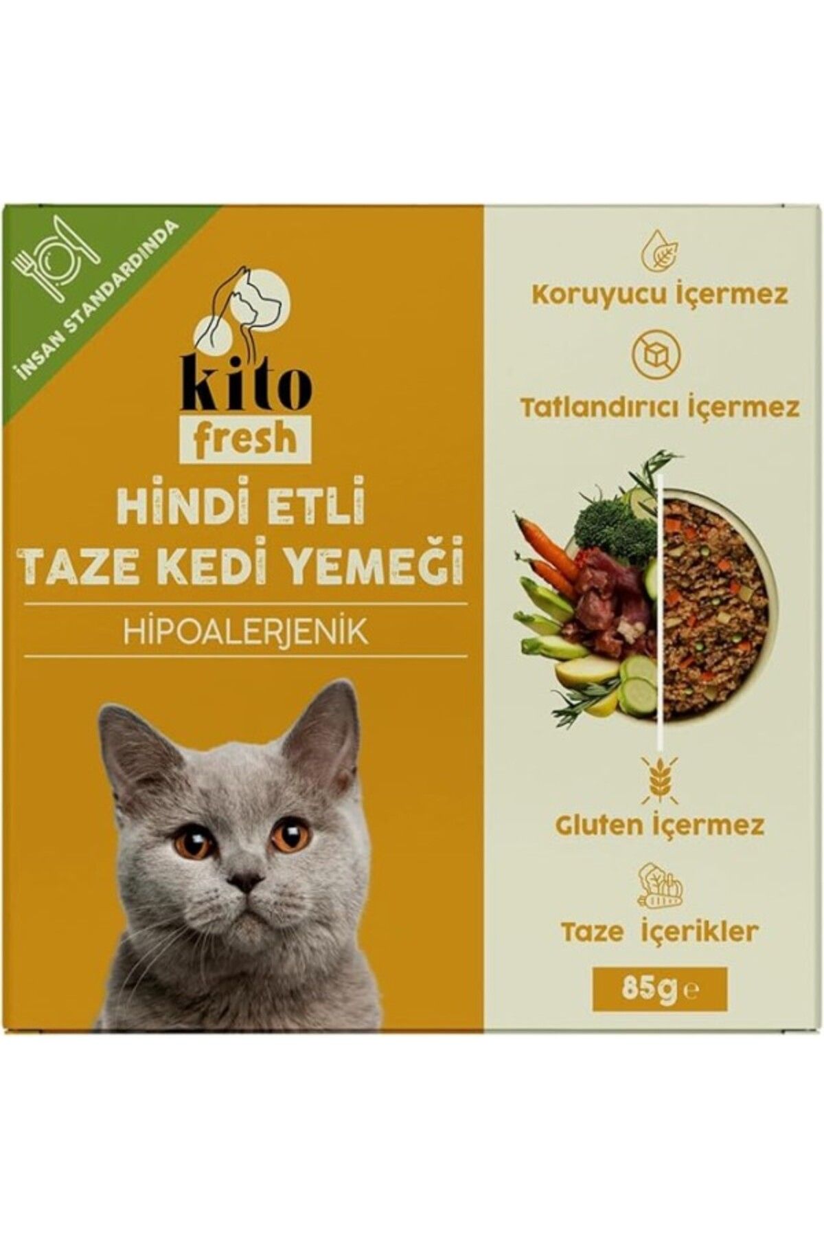 ShopZum Kito Fresh Hindi Etli Kedi Yemeği