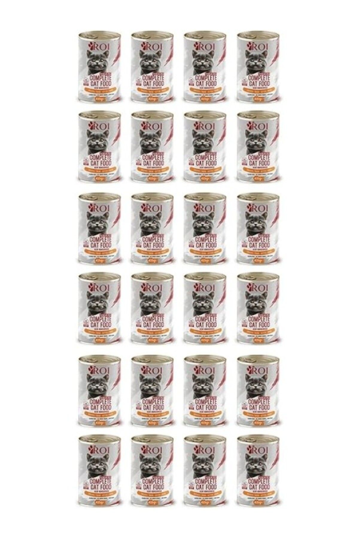 ShopZum Roi Yüksek Proteinli Tavuklu Yavru Kedi Yaş Mama 415 Gr X 24 Adet,%95 Hayvansal Protein