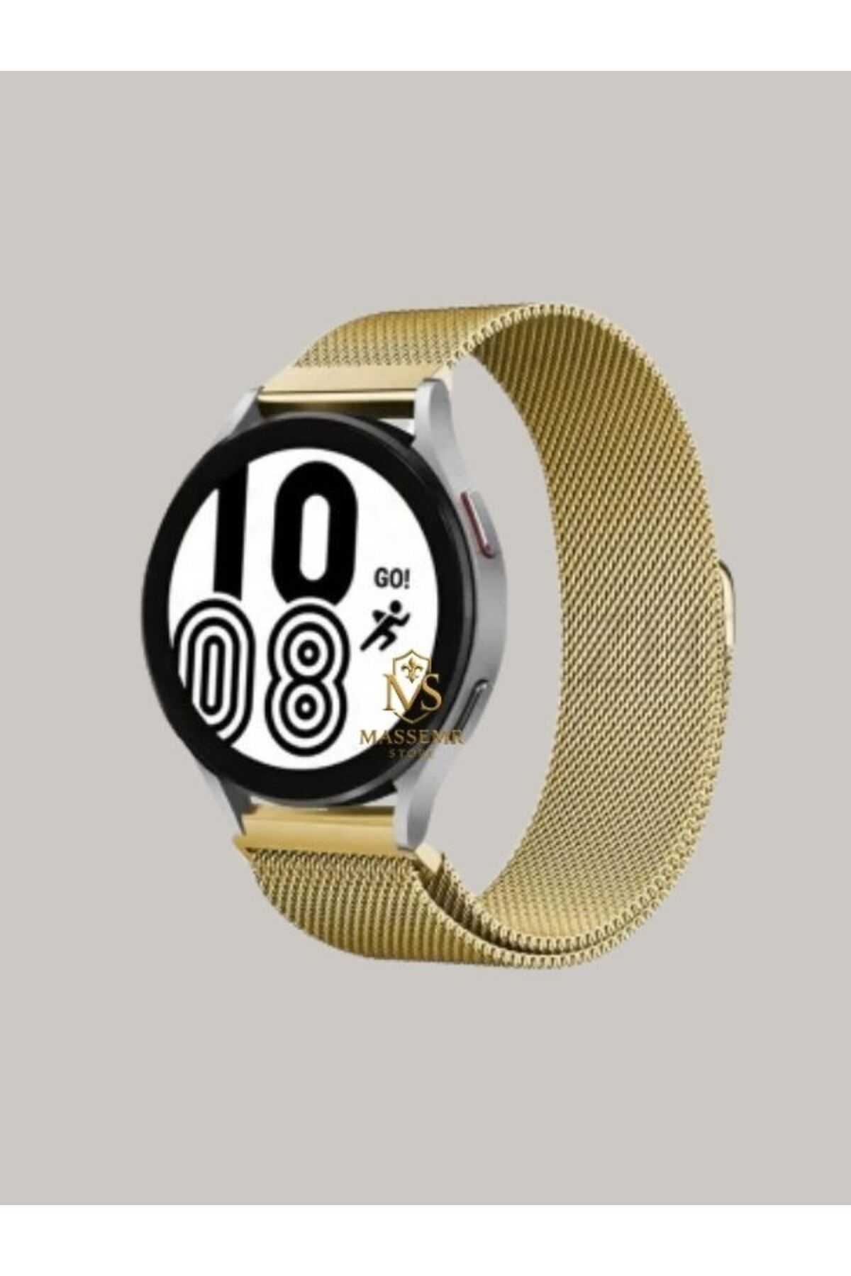Massemr 22mm Metal Mıknatıslı Akıllı Saat Kordonu Galaxy Watch 3 46mm Gear S3 Uyumlu Kordon