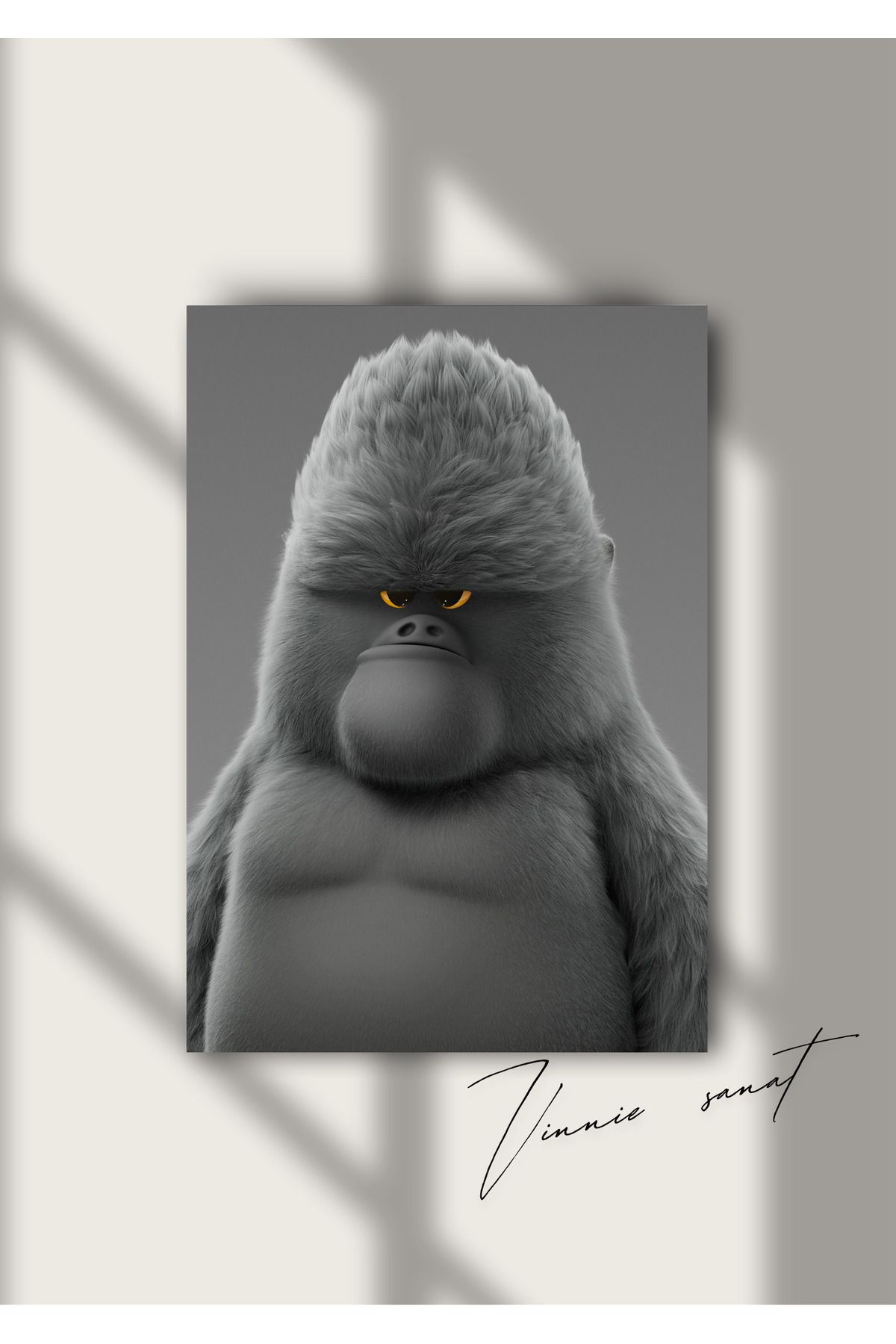 vinnie sanat Party Animals Gorilla MDF Tablo