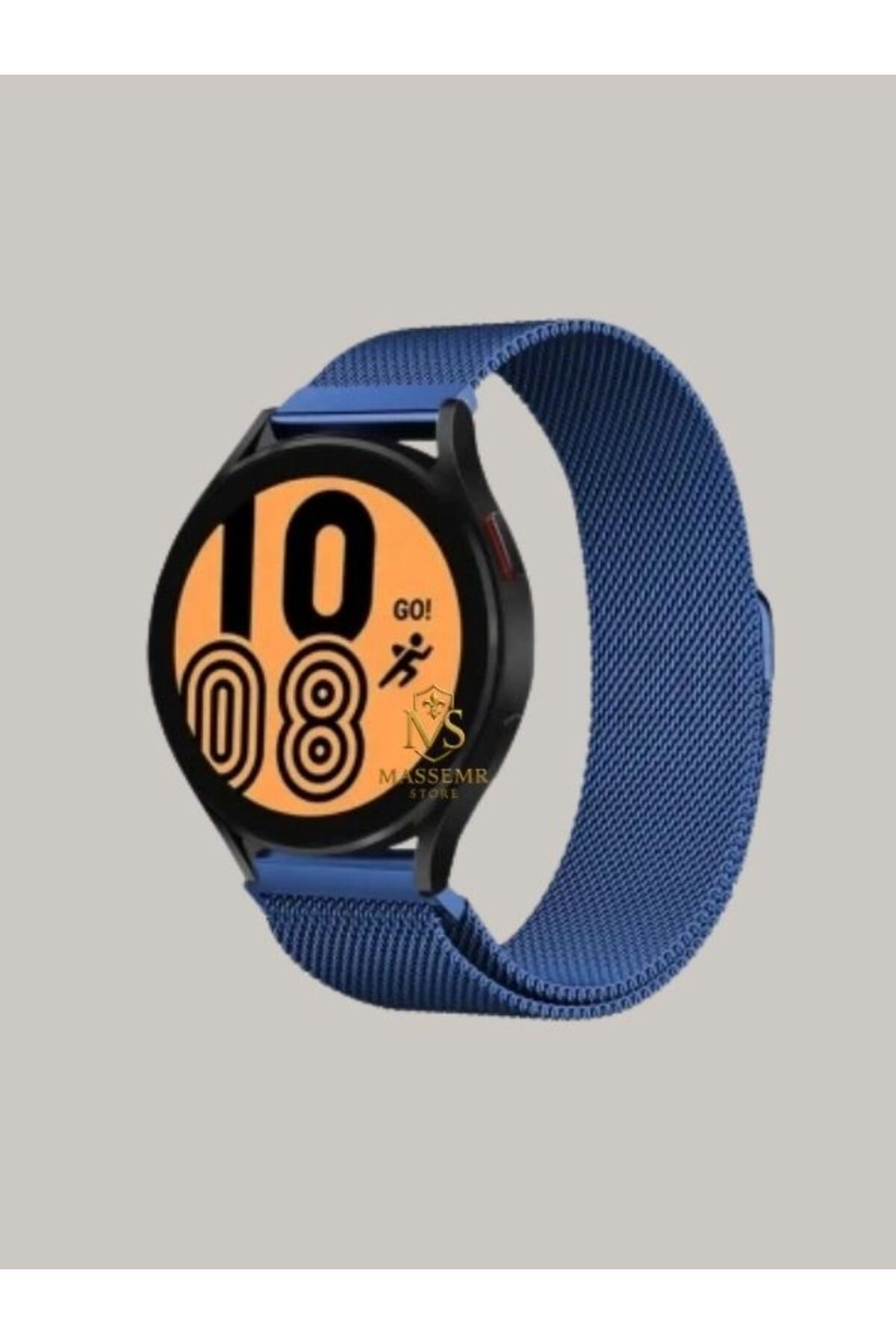 Massemr 22mm Metal Mıknatıslı Akıllı Saat Kordonu Galaxy Watch 3 46mm Gear S3 Uyumlu Kordon