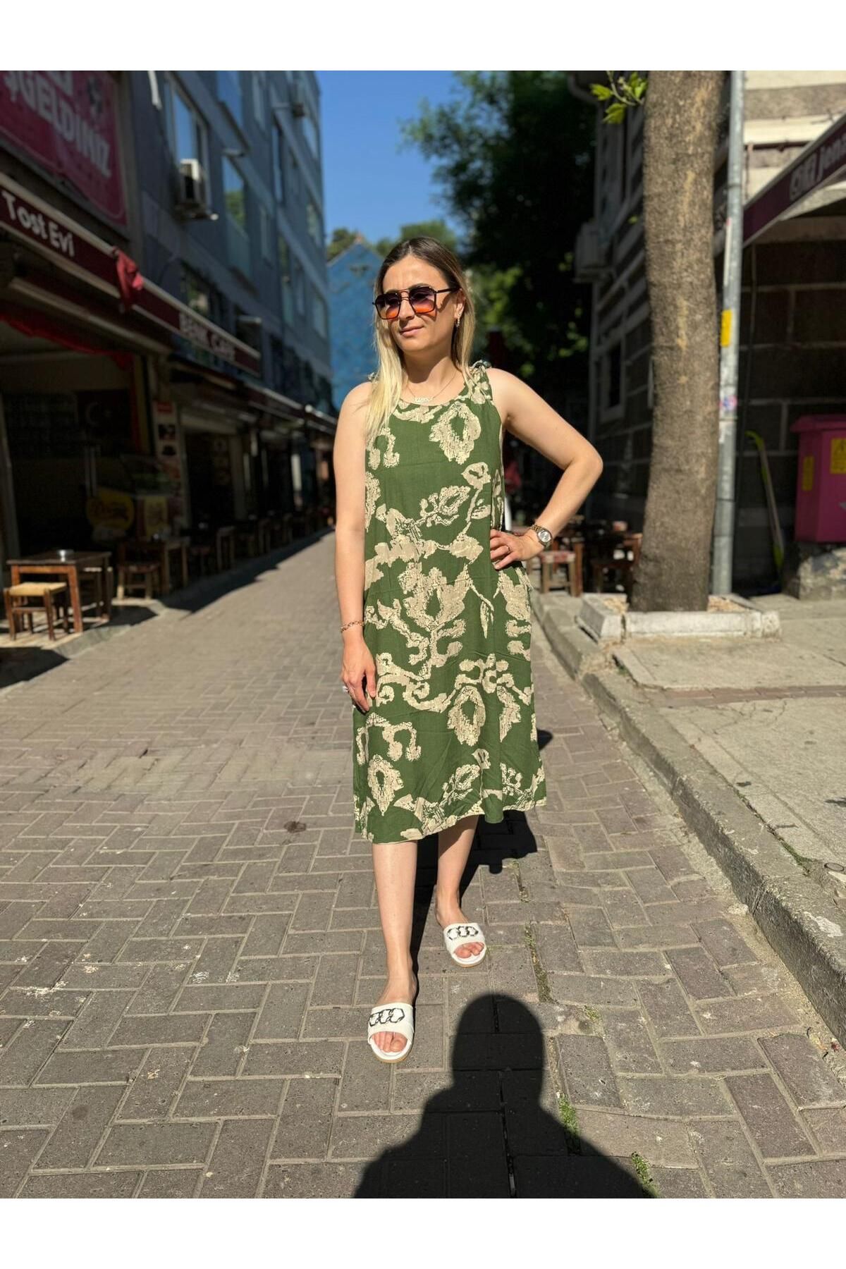 KTY TR KADIN İP ASKILI ELBİSE