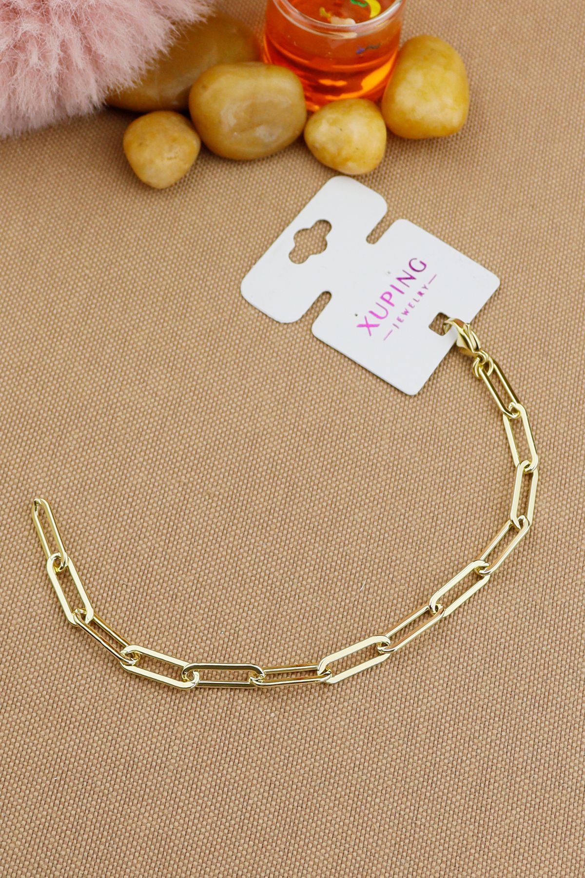 Keyifli Hayaller Xuping Bileklik - Vip Gold Ataç Model Xuping Bileklik En:4mm 17+2cm Yeni sezon