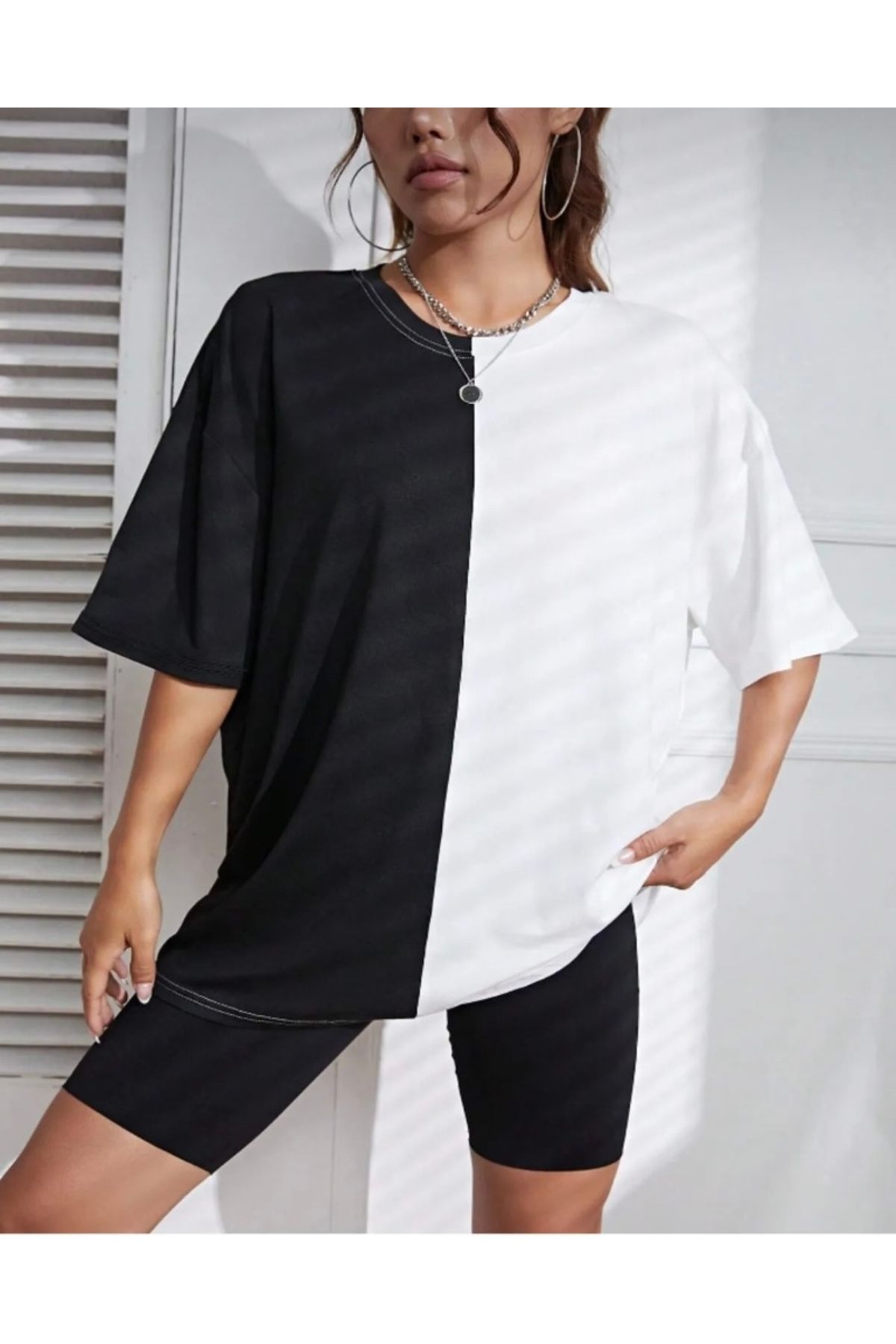 Niy Parçalı unısex tshirt