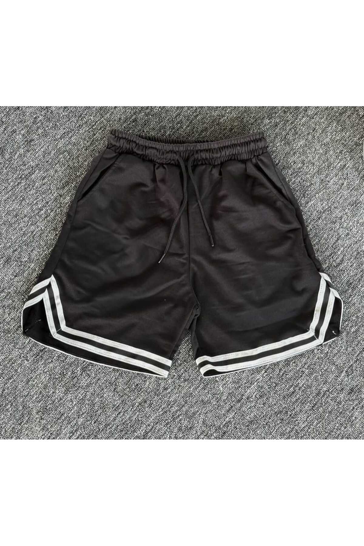 DWN WEAR Yazlık Pamuklu yan Cepli Beli Lastikli Şort