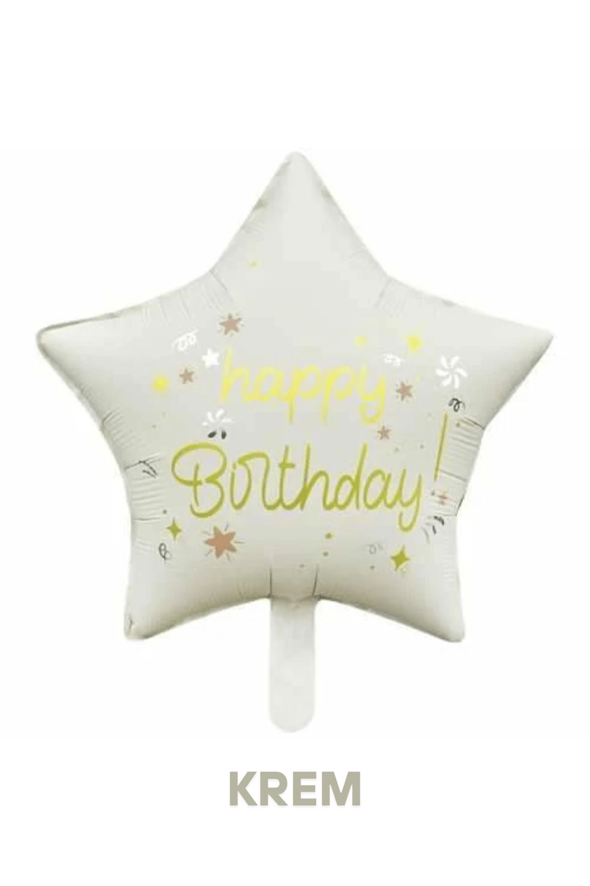 Mielibon Happy Birthday Yıldız Folyo Balon