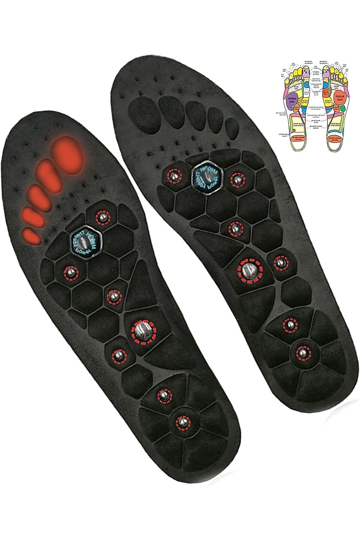miraza Branțuri Cu Masaj Și Suport Arcadă, Design Confortabil Cu Magneți, Material Respirabil Unisex - 40–44