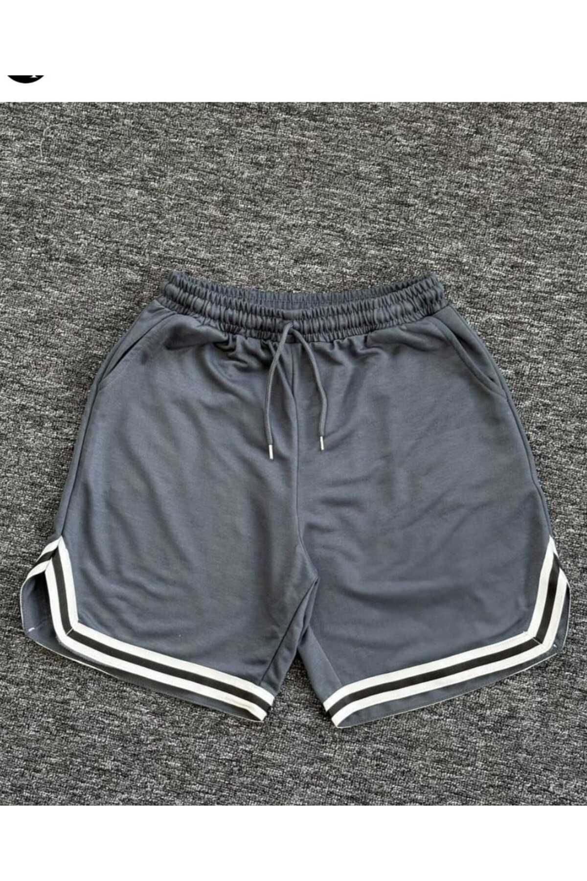DWN WEAR Yazlık Pamuklu yan Cepli Beli Lastikli Şort