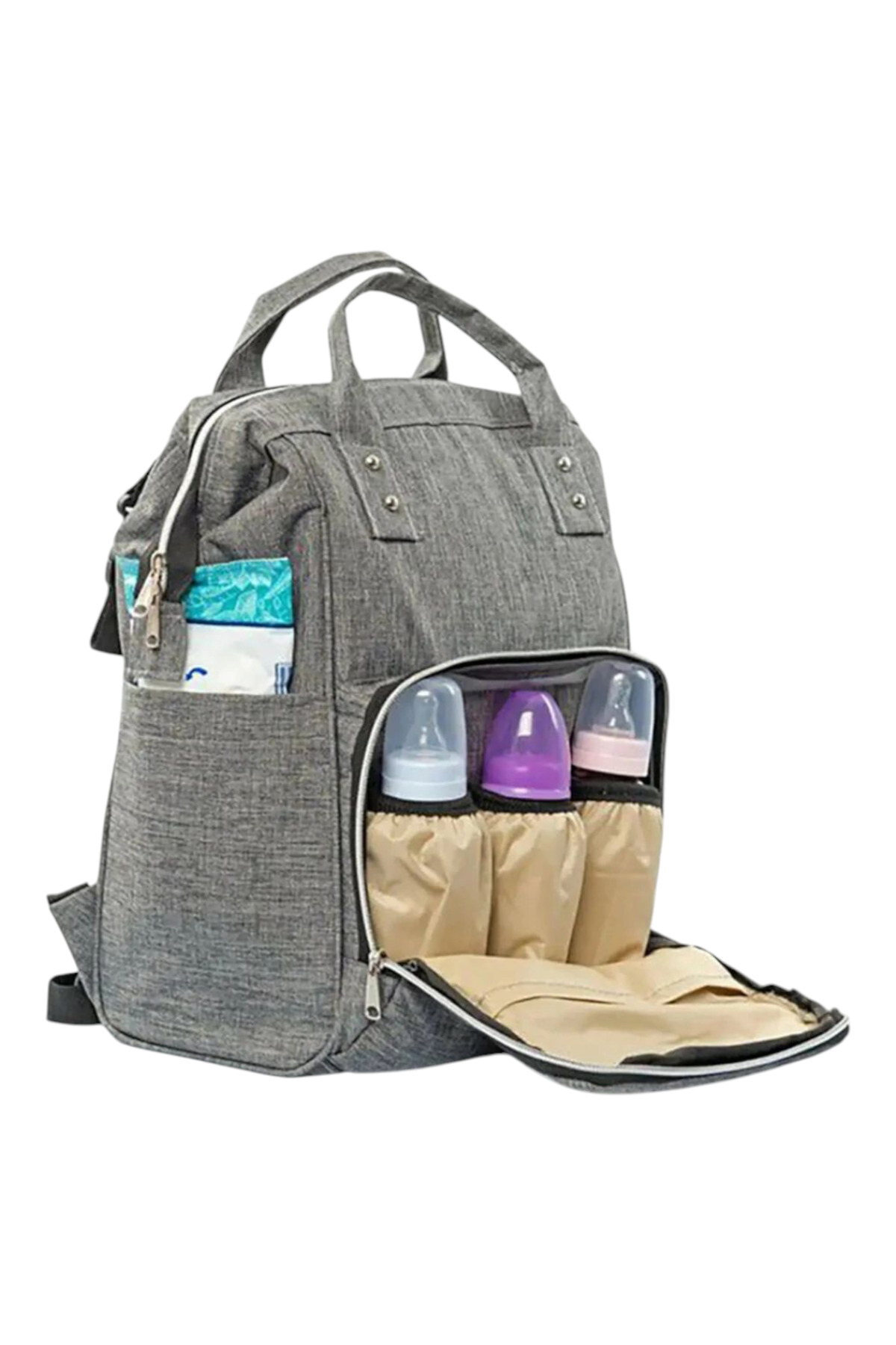 BABY ZUHU 4 Lü Doğum Seti 11 Parça Hastane Çıkışlı Portbebeli Kangurulu ve Anne Bebek Bakım Çantalı fotoğrafı 4 (önizleme)